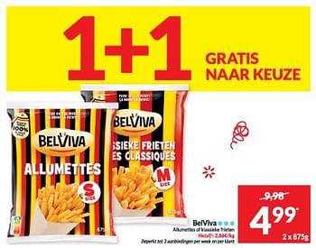 Promoties Allumeties of klassieke frieten - Belviva - Geldig van 09/04/2024 tot 14/04/2024 bij Intermarche