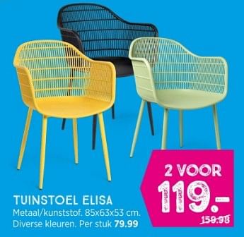Promoties Tuinstoel elisa - Huismerk - Xenos - Geldig van 07/04/2024 tot 20/04/2024 bij Xenos