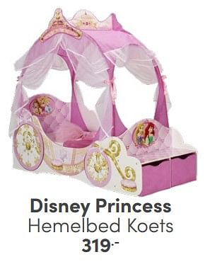 Promoties Disney princess hemelbed koets - Disney - Geldig van 06/04/2024 tot 20/04/2024 bij Baby & Tiener Megastore