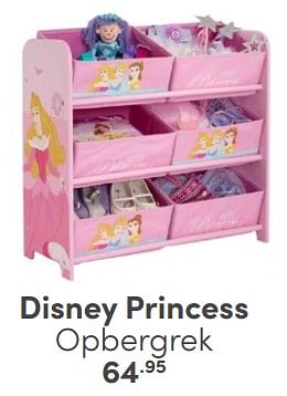 Promoties Disney princess opbergrek - Disney - Geldig van 06/04/2024 tot 20/04/2024 bij Baby & Tiener Megastore