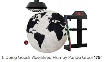 Promotions Doing goods vloerkleed plumpy panda groot - Doing Goods - Valide de 06/04/2024 à 20/04/2024 chez Baby & Tiener Megastore