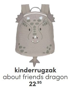 Promoties Kinderrugzak about friends dragon - Huismerk - Baby & Tiener Megastore - Geldig van 06/04/2024 tot 20/04/2024 bij Baby & Tiener Megastore