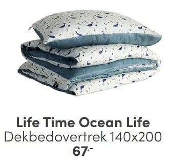 Promotions Life time ocean life dekbedovertrek - Lifetime - Valide de 06/04/2024 à 20/04/2024 chez Baby & Tiener Megastore