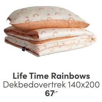 Promoties Life time rainbows dekbedovertrek - Lifetime - Geldig van 06/04/2024 tot 20/04/2024 bij Baby & Tiener Megastore
