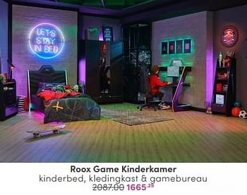 Promotions Roox game kinderkamer - Produit Maison - Baby & Tiener Megastore - Valide de 06/04/2024 à 20/04/2024 chez Baby & Tiener Megastore