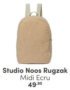 Promoties Studio noos rugzak midi ecru - Studio Noos - Geldig van 06/04/2024 tot 20/04/2024 bij Baby & Tiener Megastore