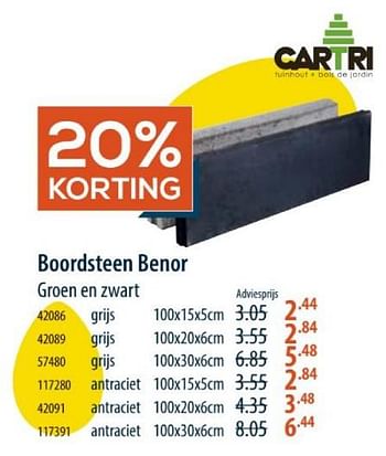 Promoties Boordsteen benor - Huismerk - Cevo - Geldig van 28/03/2024 tot 24/04/2024 bij Cevo Market