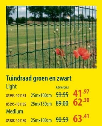 Promotions Tuindraad groen en zwart - Produit maison - Cevo - Valide de 28/03/2024 à 24/04/2024 chez Cevo Market