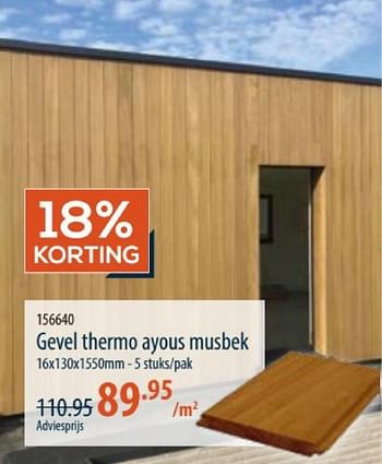 Promoties Gevel thermo ayous musbek - Huismerk - Cevo - Geldig van 28/03/2024 tot 24/04/2024 bij Cevo Market