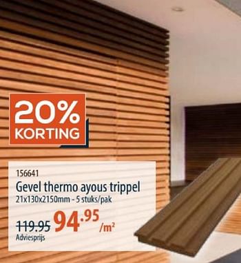 Promoties Gevel thermo ayous trippel - Huismerk - Cevo - Geldig van 28/03/2024 tot 24/04/2024 bij Cevo Market