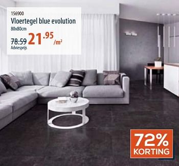 Promotions Vloertegel blue evolution - Produit maison - Cevo - Valide de 28/03/2024 à 24/04/2024 chez Cevo Market