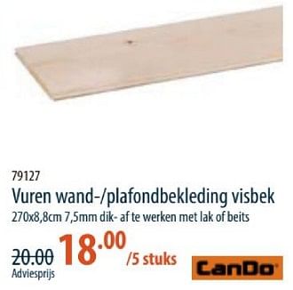 Promotions Vuren wand plafondbekleding visbek - CanDo - Valide de 28/03/2024 à 24/04/2024 chez Cevo Market