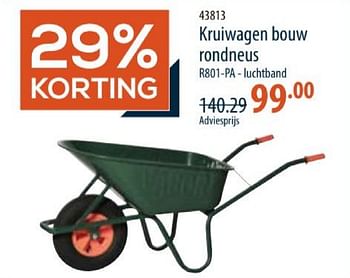 Promotions Kruiwagen bouw rondneus r801 pa luchtband - Altrad - Valide de 28/03/2024 à 24/04/2024 chez Cevo Market