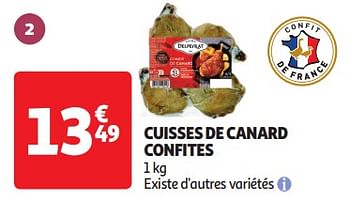 Promoties Cuisses de canard confites - Huismerk - Auchan - Geldig van 09/04/2024 tot 14/04/2024 bij Auchan