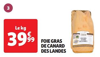 Promoties Foie gras de canard des landes - Huismerk - Auchan - Geldig van 09/04/2024 tot 14/04/2024 bij Auchan