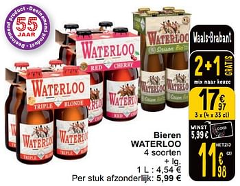 Promoties Bieren waterloo - Waterloo - Geldig van 09/04/2024 tot 15/04/2024 bij Cora