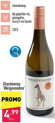 Chardonnay welgevonden-Witte wijnen
