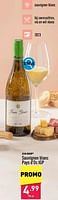 Promoties Sauvignon blanc pays d’oc igp - Witte wijnen - Geldig van 17/04/2024 tot 21/04/2024 bij Aldi