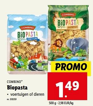 Promotions Biopasta - Combino - Valide de 10/04/2024 à 16/04/2024 chez Lidl