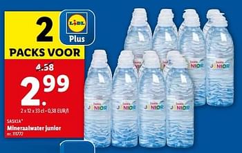Promoties Mineraalwater junior - Saskia - Geldig van 10/04/2024 tot 16/04/2024 bij Lidl