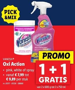 Promoties Oxi action - Vanish - Geldig van 10/04/2024 tot 16/04/2024 bij Lidl