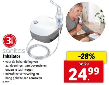 Promotions Sanitas inhalator - Sanitas - Valide de 10/04/2024 à 16/04/2024 chez Lidl