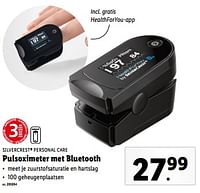 Silvercrest personal care pulsoximeter met bluetooth-SilverCrest