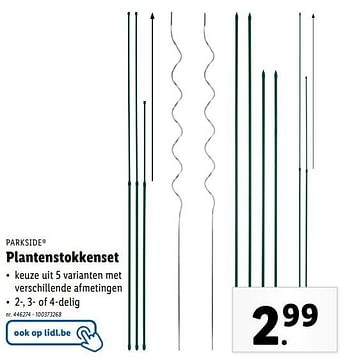 Promotions Plantenstokkenset - Parkside - Valide de 10/04/2024 à 16/04/2024 chez Lidl
