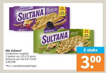 Promoties Alle sultana - Sultana - Geldig van 08/04/2024 tot 14/04/2024 bij Albert Heijn