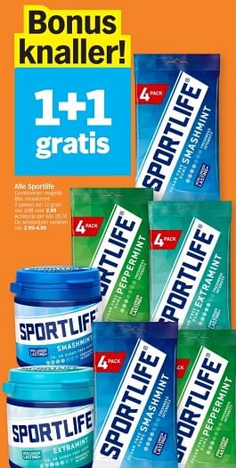 Promotions Smashmint - Sportlife - Valide de 08/04/2024 à 14/04/2024 chez Albert Heijn