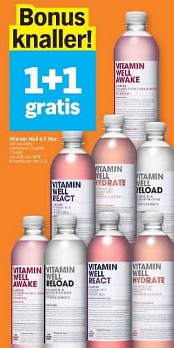 Promotions Vitamin well - Vitamin Well - Valide de 08/04/2024 à 14/04/2024 chez Albert Heijn