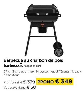 Promoties Barbecue au charbon de bois barbecook magnus original - Barbecook - Geldig van 01/04/2024 tot 30/04/2024 bij Molecule