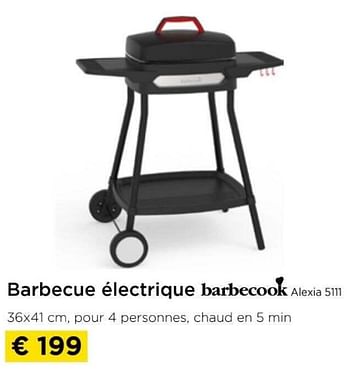 Promotions Barbecue électrique barbecook alexia 5111 - Barbecook - Valide de 01/04/2024 à 30/04/2024 chez Molecule