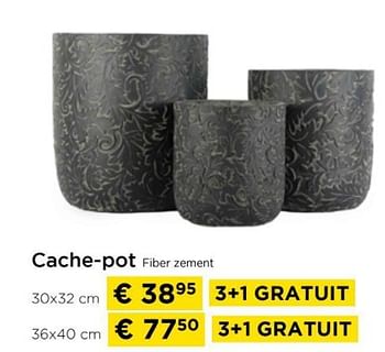 Promoties Cache-pot fiber zement - Huismerk - Molecule - Geldig van 01/04/2024 tot 30/04/2024 bij Molecule