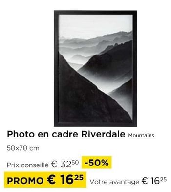 Promoties Photo en cadre riverdale mountains - Riverdale - Geldig van 01/04/2024 tot 30/04/2024 bij Molecule