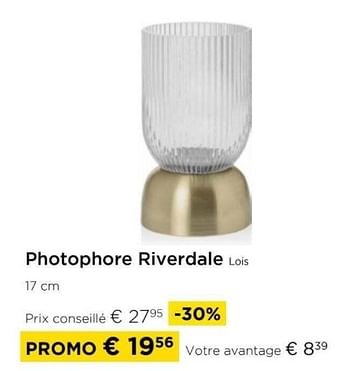 Promotions Photophore riverdale lois - Riverdale - Valide de 01/04/2024 à 30/04/2024 chez Molecule