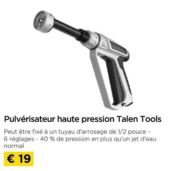 Promoties Pulverisateur haute pression talen tools - Talen Tools - Geldig van 01/04/2024 tot 30/04/2024 bij Molecule