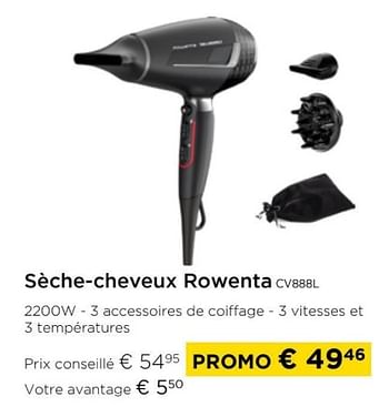 Promotions Sèche-cheveux rowenta cv888l - Rowenta - Valide de 01/04/2024 à 30/04/2024 chez Molecule