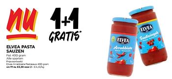 Promotions Elvea arrabbiata pastasaus - Elvea - Valide de 10/04/2024 à 16/04/2024 chez Jumbo