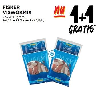 Promoties Fisker viswokmix - Fisker - Geldig van 10/04/2024 tot 16/04/2024 bij Jumbo