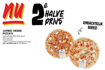 Promotions Jumbo verse pizza margherita - Produit Maison - Jumbo - Valide de 10/04/2024 à 16/04/2024 chez Jumbo