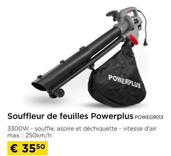 Promoties Souffleur de feuilles powerplus poweg9013 - Powerplus - Geldig van 01/04/2024 tot 30/04/2024 bij Molecule