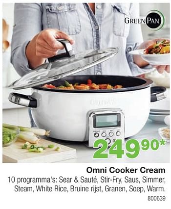 Promotions Omni cooker cream - Greenpan - Valide de 04/03/2024 à 21/04/2024 chez Home & Co