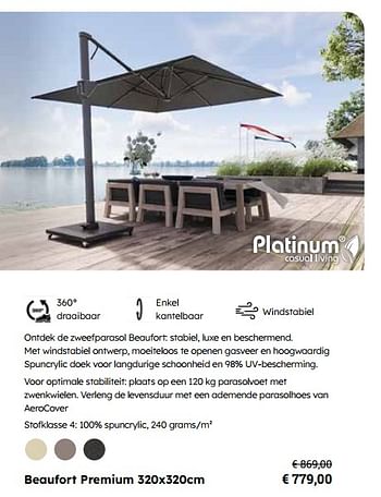 Promotions Beaufort premium - Platinum Casual Living - Valide de 25/03/2024 à 12/05/2024 chez Europoint