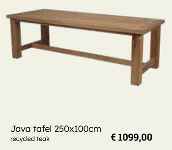Promotions Java tafel - Produit Maison - Europoint - Valide de 25/03/2024 à 12/05/2024 chez Europoint