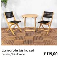 Lanzarote bistro set-Huismerk - Europoint