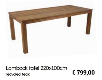 Promotions Lombock tafel - Produit Maison - Europoint - Valide de 25/03/2024 à 12/05/2024 chez Europoint