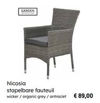 Nicosia stapelbare fauteuil-Garden Impressions