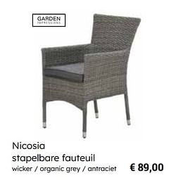 Nicosia stapelbare fauteuil