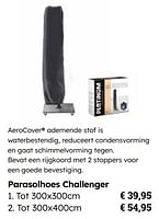 Promoties Parasolhoes challenger - Platinum Casual Living - Geldig van 25/03/2024 tot 12/05/2024 bij Europoint